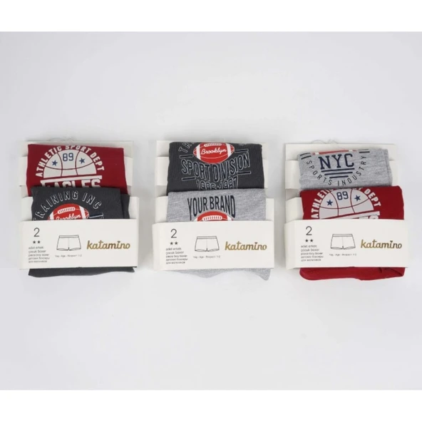 Katamino Division  Erkek 2li  Boxer Set K128235 Karışık Renk ürün görseli 1