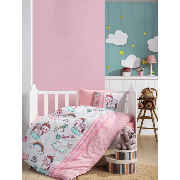 Cotton Box Flanel Bebek Nevresim Takımı Unicorn ürün görseli 1