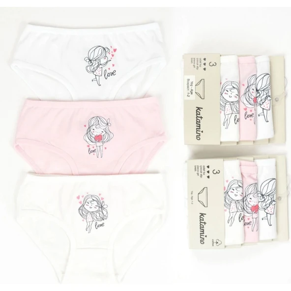 Katamino Safinaz Kız 3lü Slip K128666 Karışık Renk ürün görseli 1