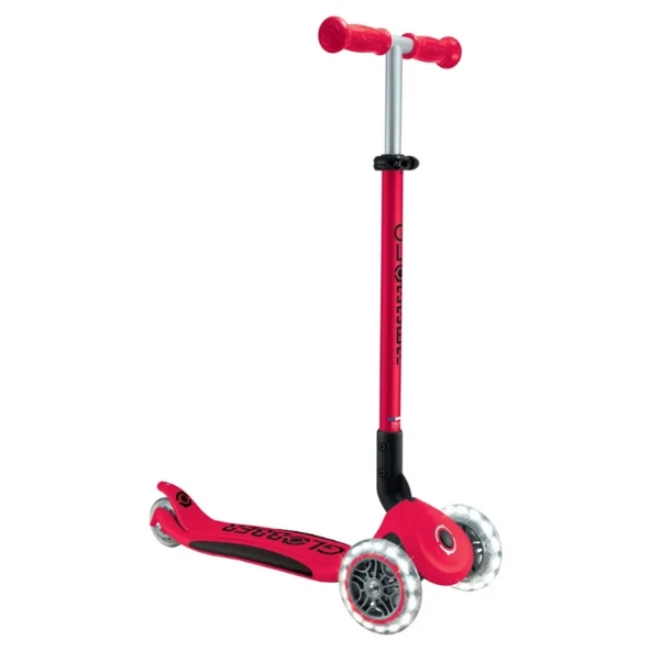 Globber Elite Deluxe Işıklı Scooter Kırmızı ürün görseli 1