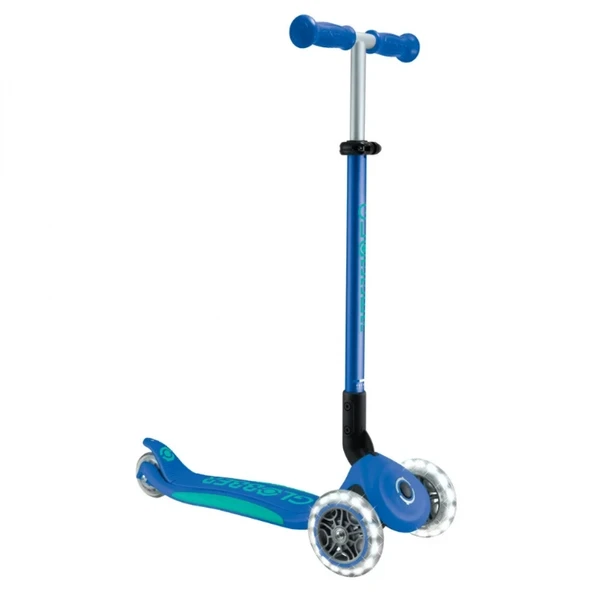 Globber Elite Deluxe Işıklı Scooter Lacivert ürün görseli 1