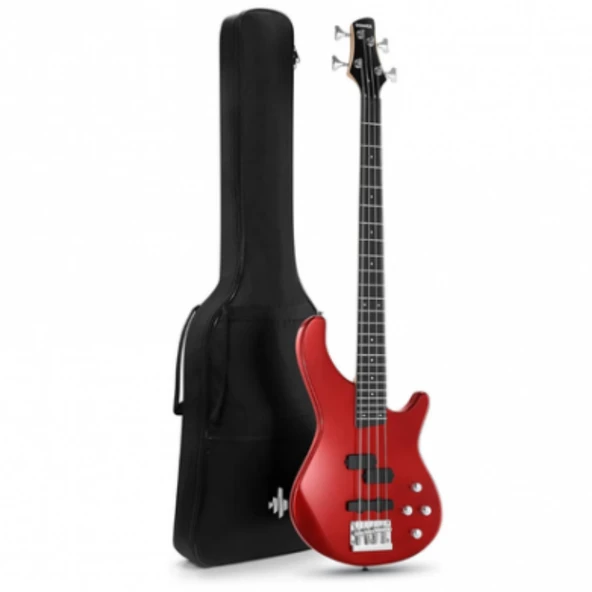 Donner DPJ-100 PJ-Style Bas Gitar (Kırmızı) ürün görseli 1