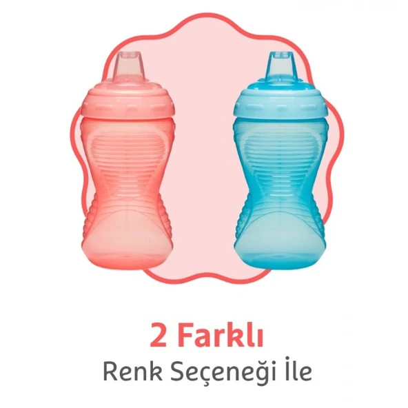 Munchkin Might Grip Alıştırma Bardağı 296ml 9ay+ Pembe - Resim 6