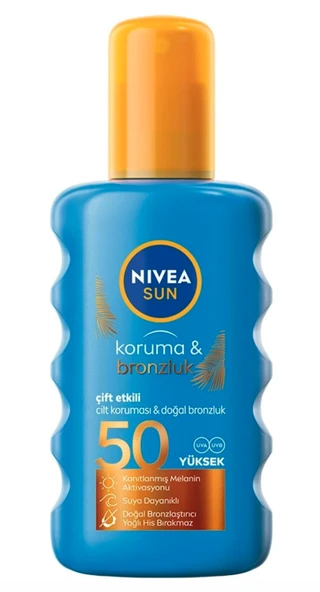 Nivea Sun Koruma & Bronzluk Güneş Spreyi SPF50 200 ml ürün görseli 1