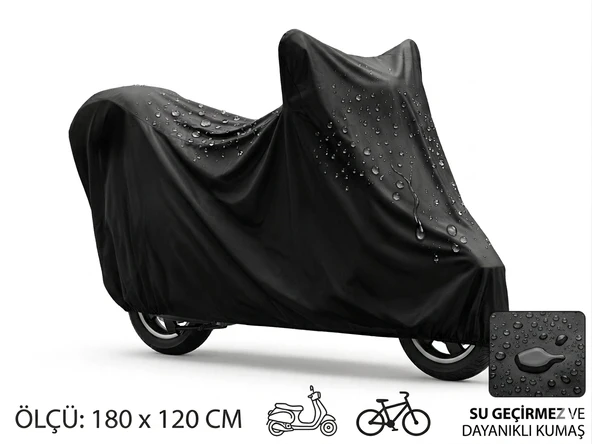 Motosiklet Ve Scooter Koruma Brandası – Su Ve Toz Geçirmez 180x120 Cm ürün görseli 1