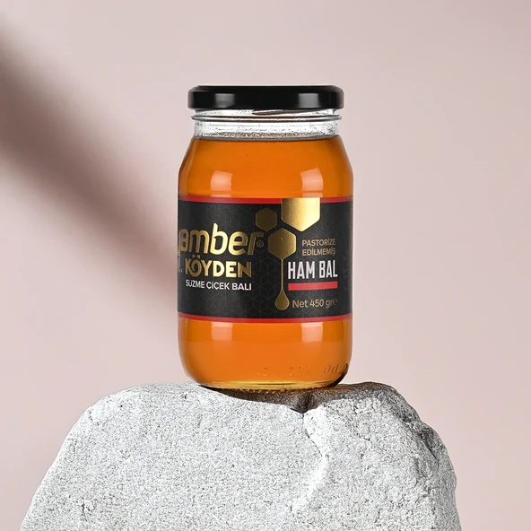 Amber Özel Süzme Bal (Ham Bal) 450 gr - Resim 3
