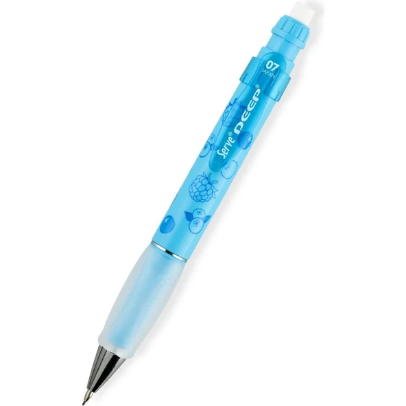 Serve Deep Mekanik Versatil Kalem 0.7 mm Meyve Temalı Kaymaz Yüzeyli Dayanıklı Plastik ürün görseli 1