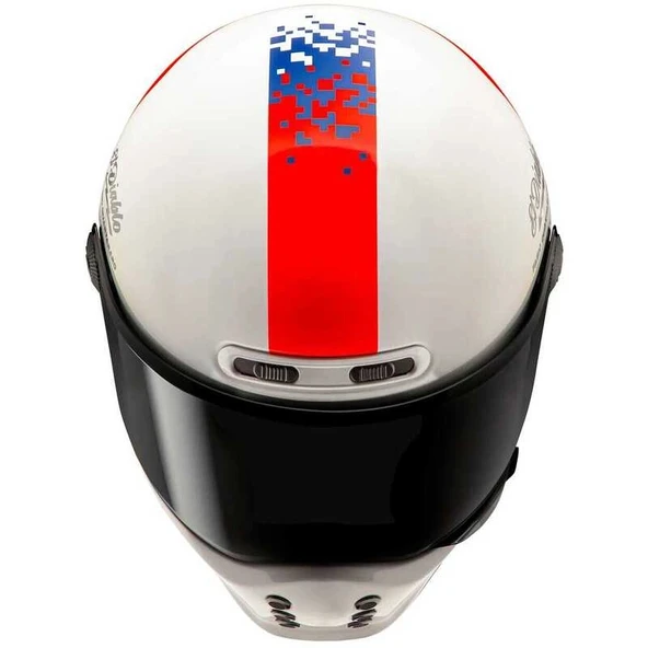 KASK HJC V10 KASK FQ RETRO MC21 - Resim 5