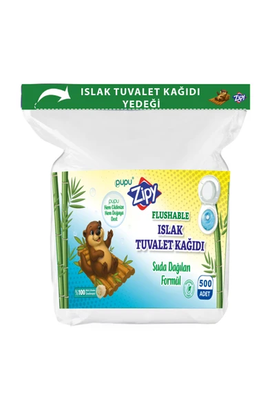 Yedek Islak Tuvalet Kağıdı 500 Adet'li Suda Dağılan Formül ürün görseli 1