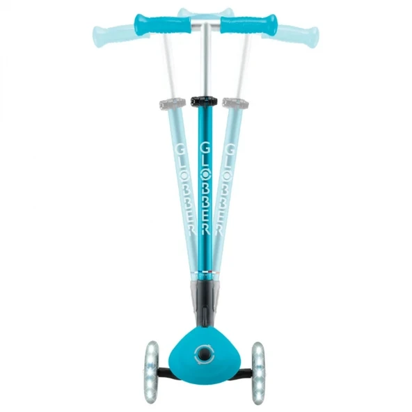 Globber Elite Deluxe Işıklı Scooter Mavi - Resim 6