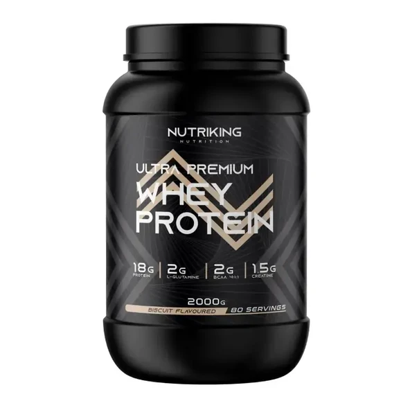 Whey Protein Tozu 2000G 80 Servis Bisküvi Aramalı ürün görseli 1