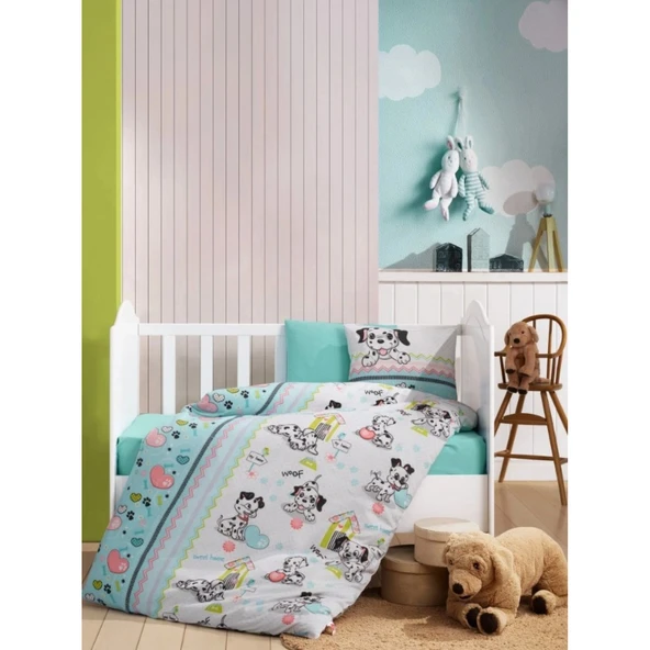 Cotton Box Flanel Bebek Nevresim Takımı Dalmaçyalı ürün görseli 1