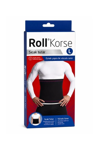 Roll Korse Siyah Large - Sıcak Tutar & Rahatlatır ürün görseli 1