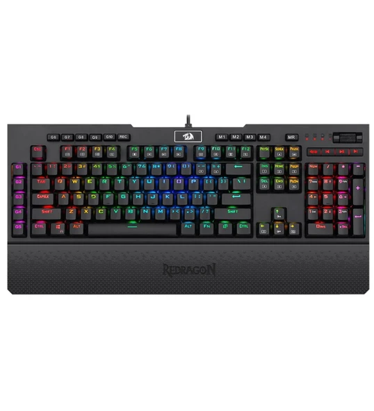 Redragon Brahma K586RGB Red Switch Optik Mekanik Türkçe Kablolu Gaming Klavye ürün görseli 1