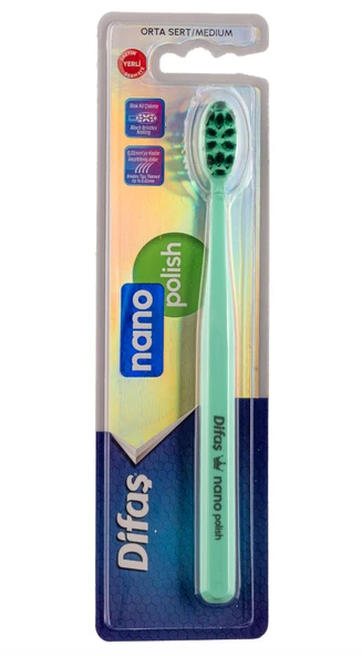 Difaş Nano Polish Orta Sert (Medium) Diş Fırçası Çok Renkli ürün görseli 1