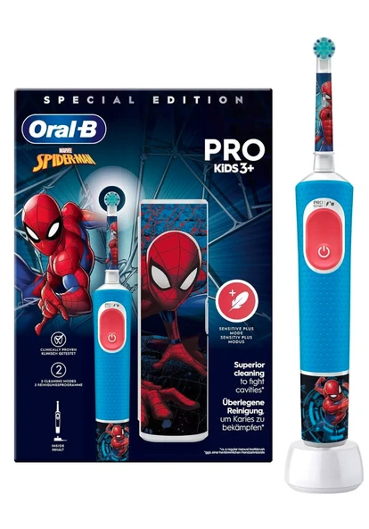 Oral-B Vitality Pro Kids 3+ Spider-Man Elektrikli Diş Fırçası ürün görseli 1
