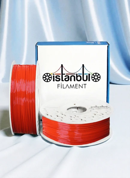İstanbul Filament 3D Baskı PLA Filament Bayrak Kırmızı 1 Kg 1,75mm  0,05 Mm ürün görseli 1