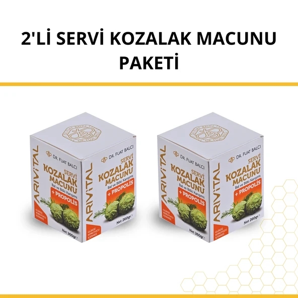 2'li Dr. Fuat Balcı Servi Kozalak Macunu (Propolisli) Paketi ürün görseli 1