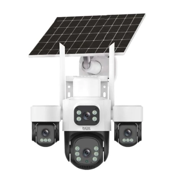 INOX 3MP 4Lens PT Speed Dome 3.6mm IP Solar Kamera E-Sim X14 ürün görseli 1