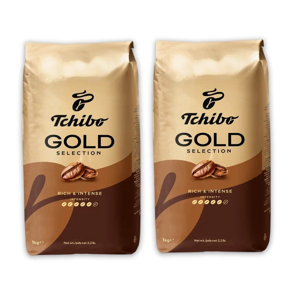 Tchibo Gold Selection Çekirdek Kahve 1000 gr 2 Lİ ürün görseli 1