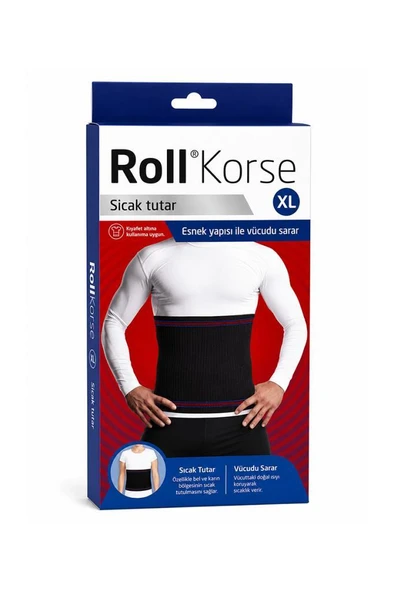 Roll Korse Siyah XLarge - Sıcak Tutar & Rahatlatır ürün görseli 1