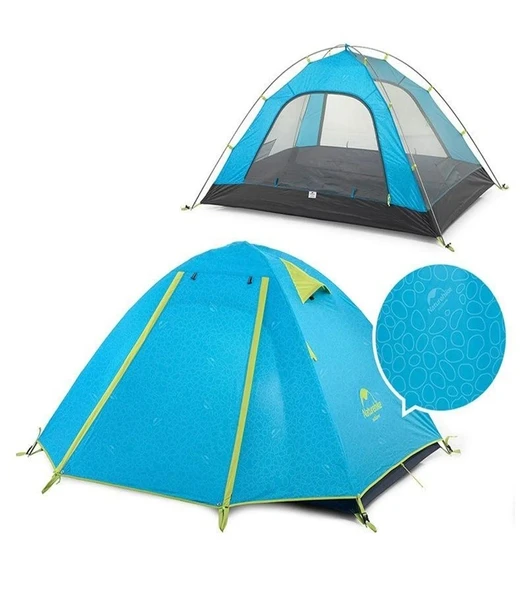 Naturehike P-Serisi 4 Kişilik Kamp Çadırı Mavi ürün görseli 1