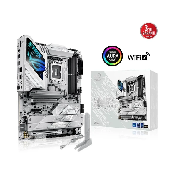 Asus ROG Strix Z890-A Gaming Wi-Fi Intel LGA1851 DDR5 ATX Anakart ürün görseli 1