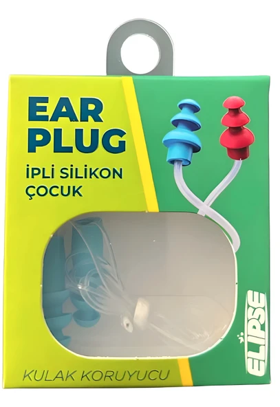 Elipse Kulak Tıkacı İpli Silikon Çocuk ürün görseli 1