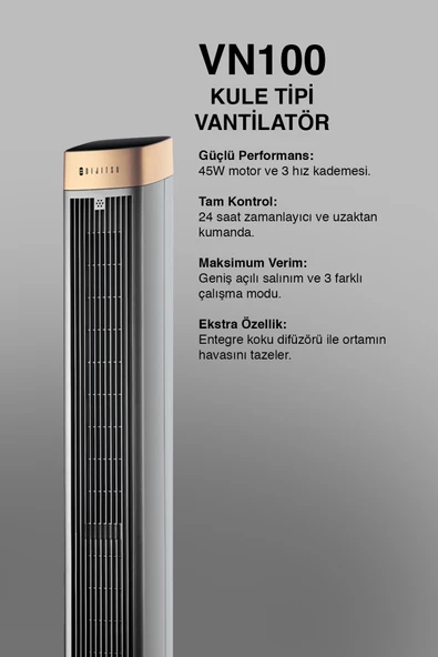 Dijitsu VN100 Kule Tipi Vantilatör - Resim 3
