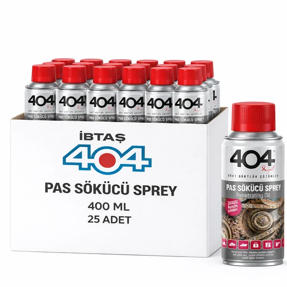 404 Pas Sökücü Sprey 400 ML - 25 Adet - Koli Fiyatı ürün görseli 1