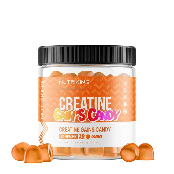 Creatine Jelibon Amino Asit 90 Gummy 30 Servis Portakal Gummy ürün görseli 1