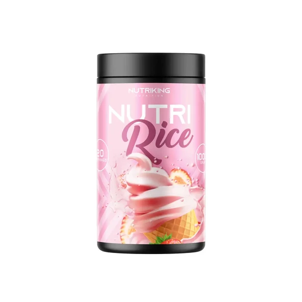 Nutriking Pirinç Kreması 1000G 20 Servis Çilek Aromalı ürün görseli 1