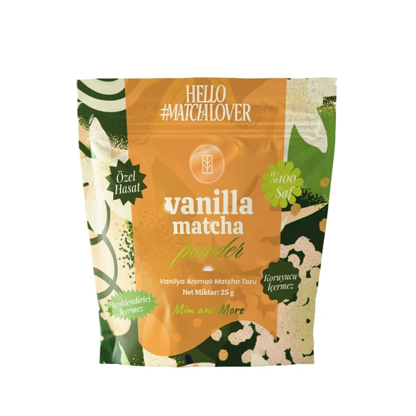 Vanilla Matcha Powder - Vanilya Aromalı Matcha Tozu Doypack, 25 gr ürün görseli 1