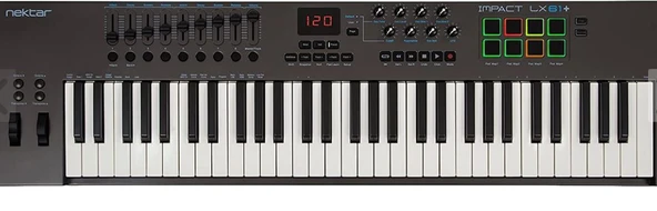 Nektar Impact LX61+ USB Midi Klavye-AMBALAJ HASARLI (SIFIR KONDİSYONDA) ürün görseli 1