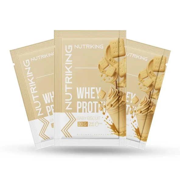 Whey Protein (Şase) 30 Adet Protein Tozu Bebe Bisküvisi Aromalı ürün görseli 1