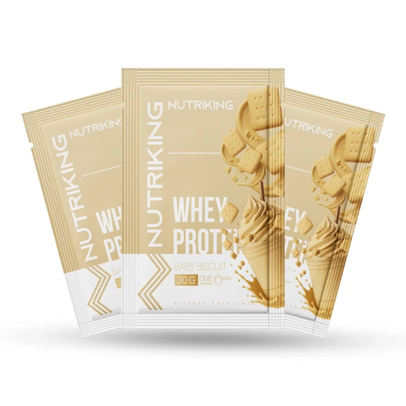 Whey Protein (Şase) 10 Adet Protein Tozu Bebe Bisküvisi Aromalı ürün görseli 1