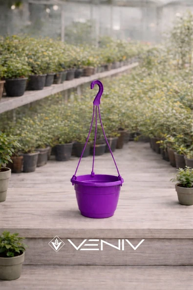 Askılı Dekoratif Saksı - Askı Dahil 18 cm x 12 cm ürün görseli 1