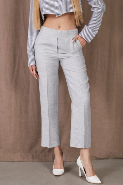 Kadın Beli Lastikli Pantolon - Resim 5