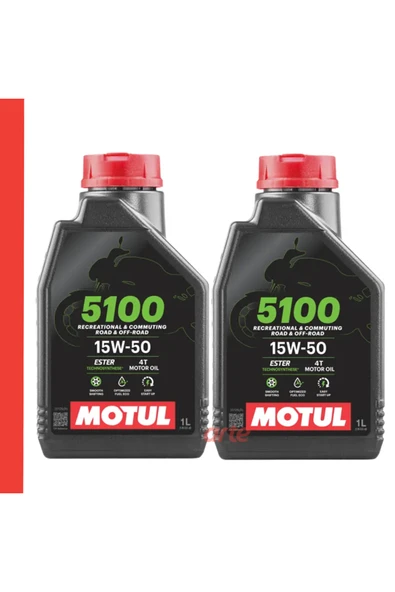 5100 15w-50 4t Motosiklet Motor Yağı – 2 X 1 Litre | Yarı Sentetik | Güncel Ürün ürün görseli 1
