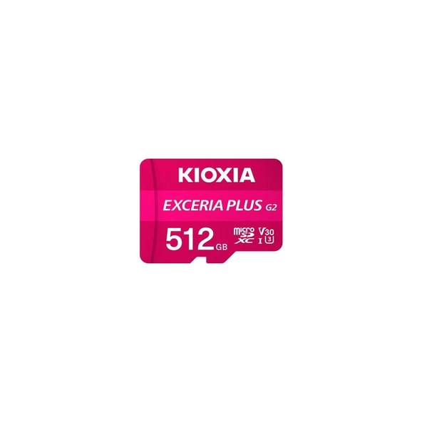Kioxia Exceria Plus G2 LMPL2M512GG2 Class 10 UHS-I U3 A1 V30 512 GB Micro SD Kart ürün görseli 1