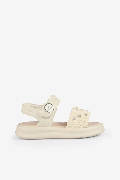 Vicco Sandra Taşlı Kız Çocuk Bebek  Sandalet  31-35 Numara Bej ürün görseli 1