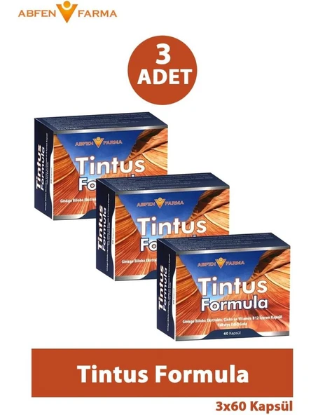 Abfen Tintus Formula 60 Kapsül 3'Lü PAKET (SKT:04/2029) ürün görseli 1