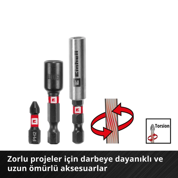 Einhell 49108798 95 Parça Darbeli Bits ve Matkap Ucu Seti - Resim 4
