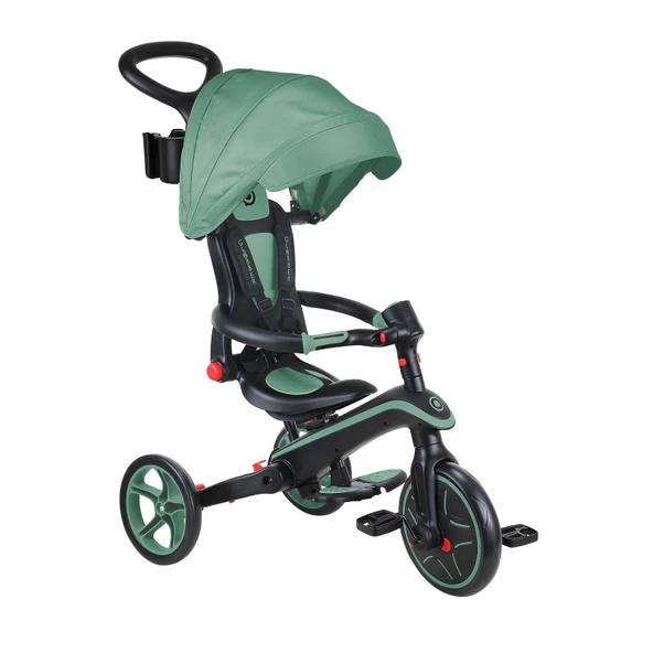 Globber Explorer 4in1 Katlanabilir Bisiklet Zeytin Yeşili ürün görseli 1