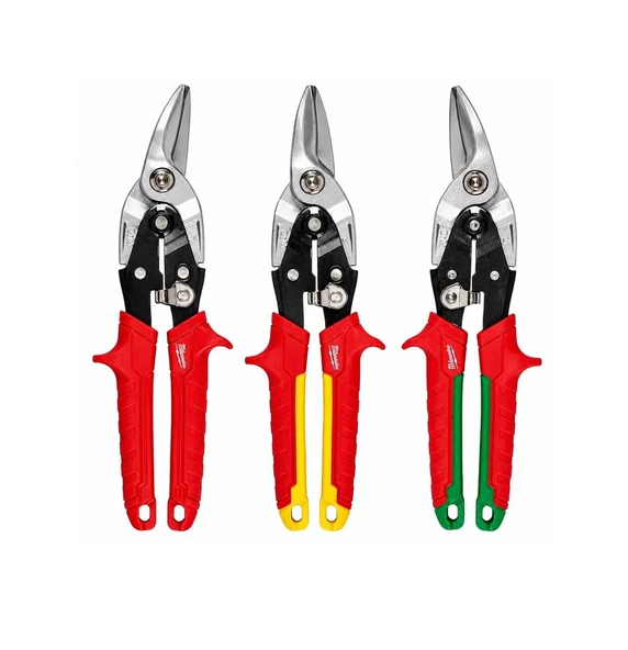 Milwaukee Kaportacı Makası Düz 3 Lü Set ürün görseli 1