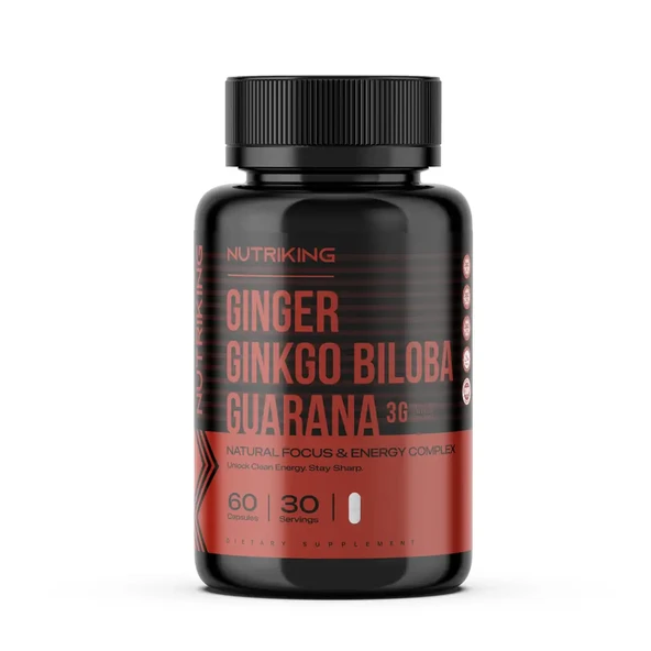 Ginger Ginkgo Biloba Guarana 60 Kapsül 30 Servis ürün görseli 1