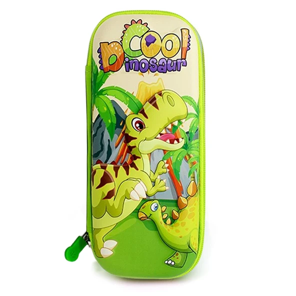Cool Dinozor Kalem Kutusu 3D Kabartmalı Geniş Kapasiteli Kalemlik - Vahşi Dinazor ürün görseli 1
