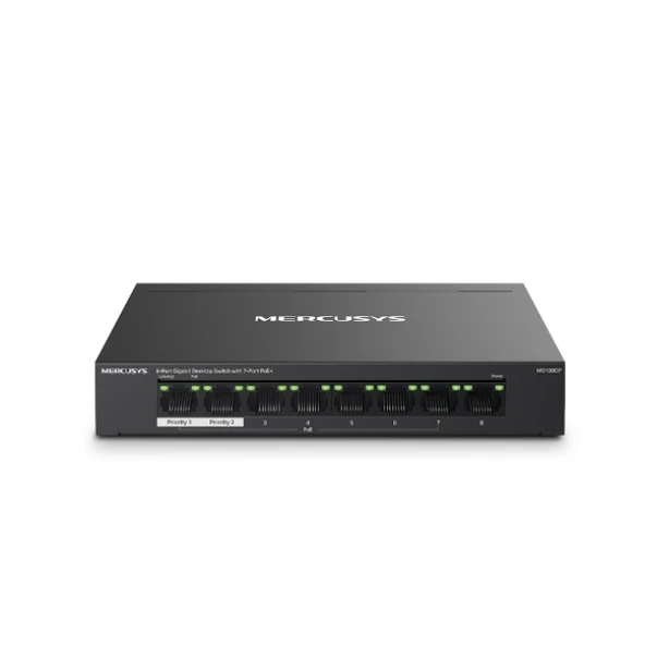 Mercusys MS108GP 8 Port 10/100/1000 Mbps Gigabit Switch ürün görseli 1
