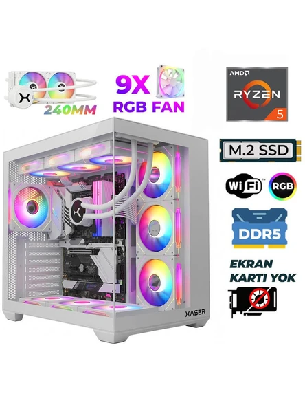 Xaser Raze X290 Ryzen 5 7500F 16GB DDR5 Ram 1TB M.2 NVMe SSD Hazır Tavsiye Sistem ürün görseli 1