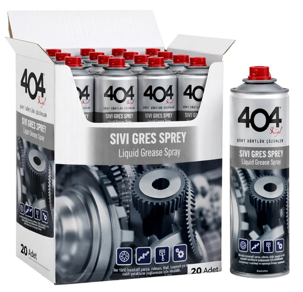 404 Sıvı Gres Yağlayıcı 400 ML - (20 Adet - Koli Fiyatı) ürün görseli 1